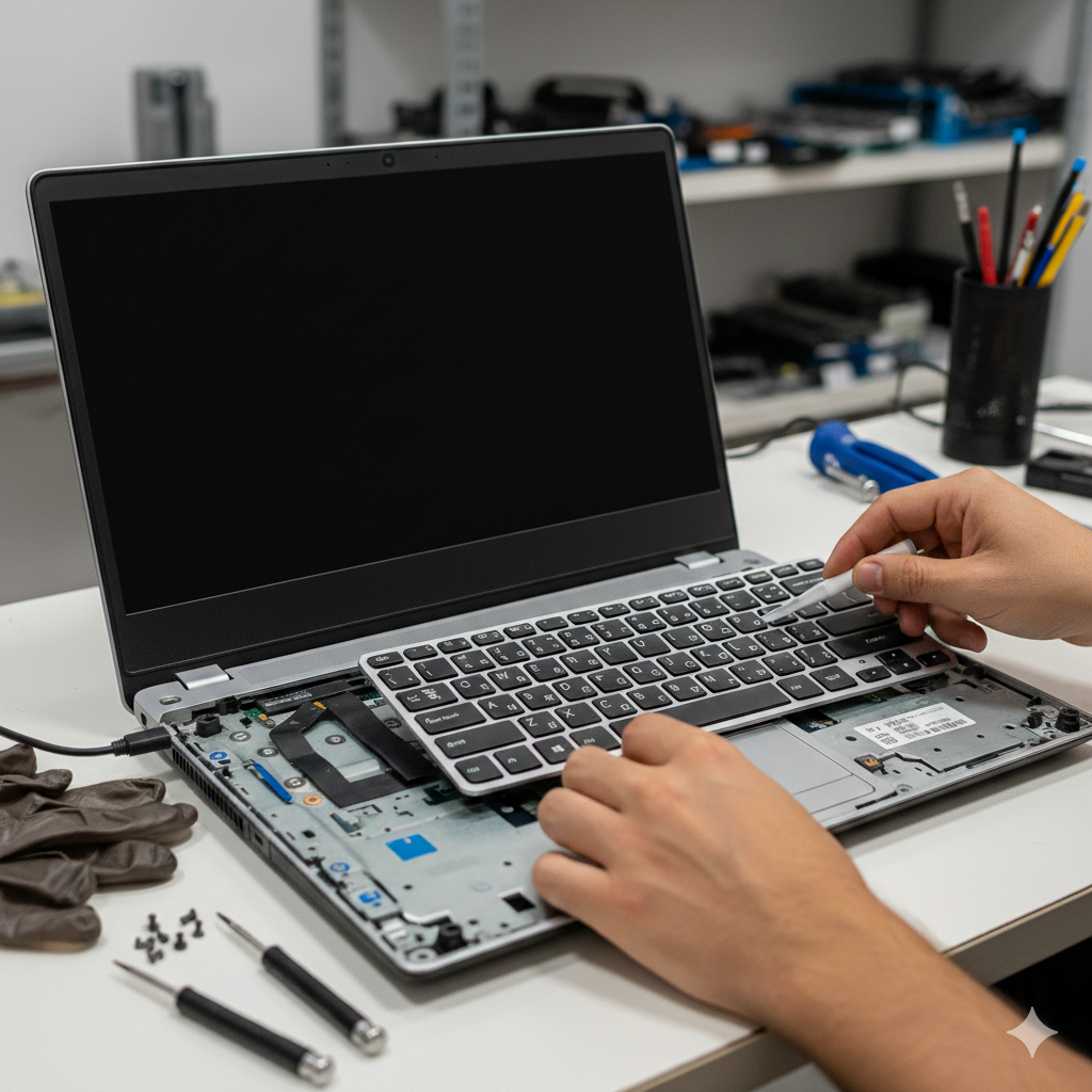 Troca de teclado de notebook em Sabará MG